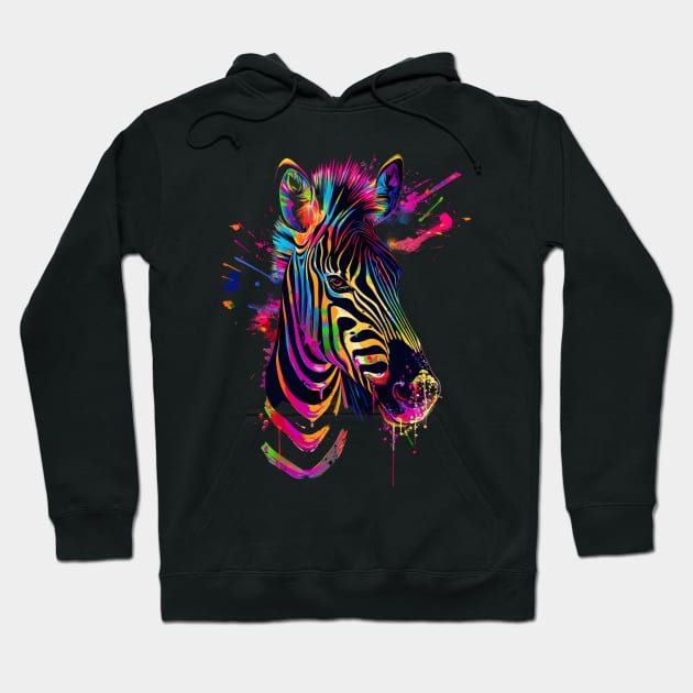 Zebra Jubilant Jaunt Hoodie by HOuseColorFULL